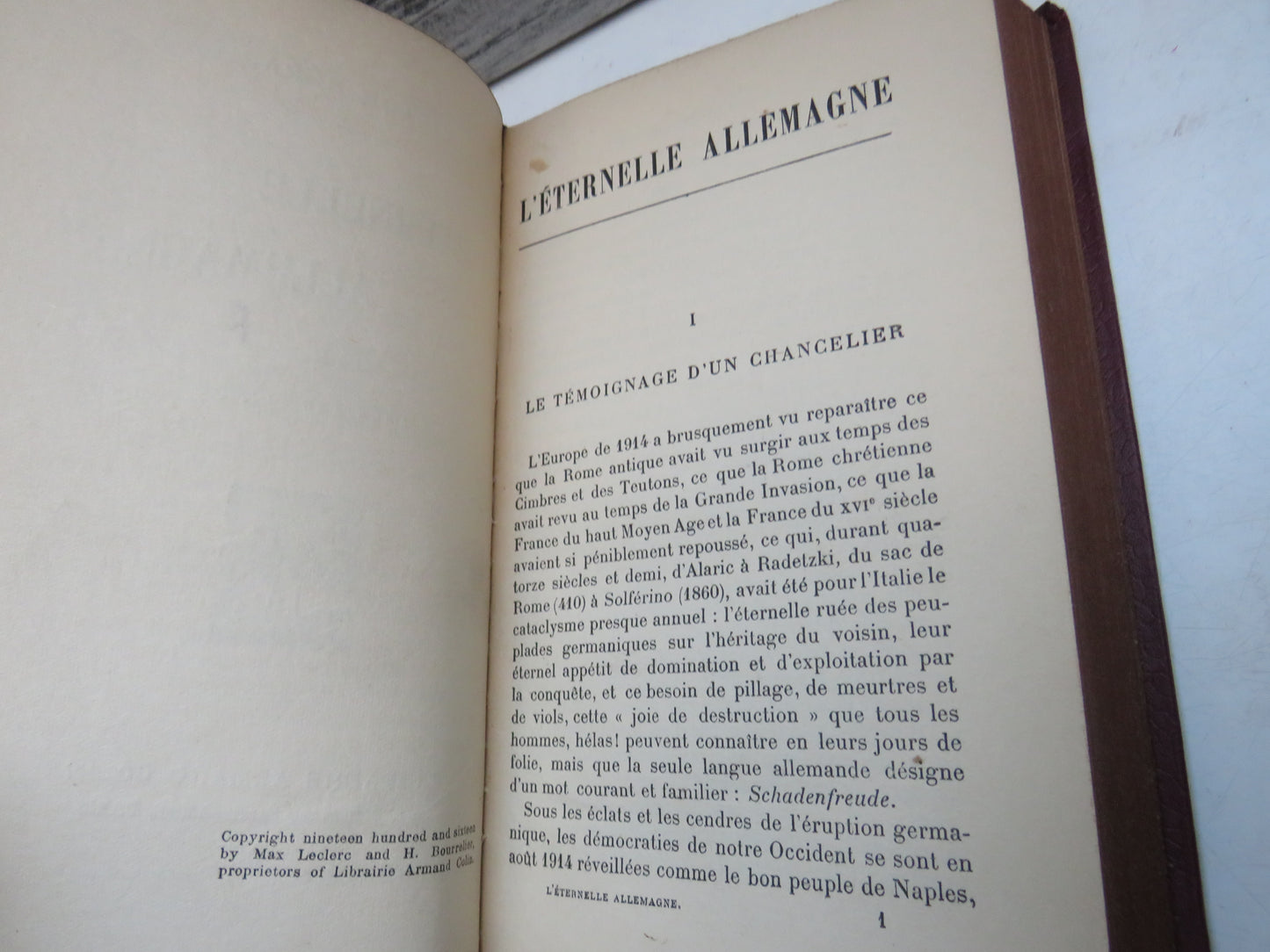 "L'Eternelle Allemagne" By Victor Berard 1916 Vintage French Book