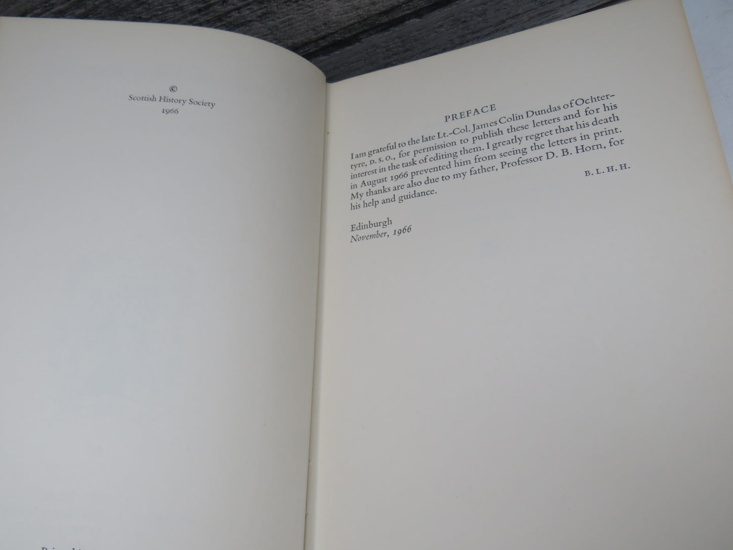 Letters of John Ramsay of Ochtertyre 1799-1812 Edited By Barbara L.H. Horn 1966