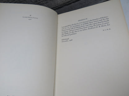 Letters of John Ramsay of Ochtertyre 1799-1812 Edited By Barbara L.H. Horn 1966