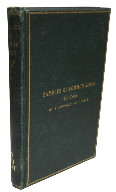 Samples Of Common Sense In Verse By A Forfarshire Farmer 1875 book front cover