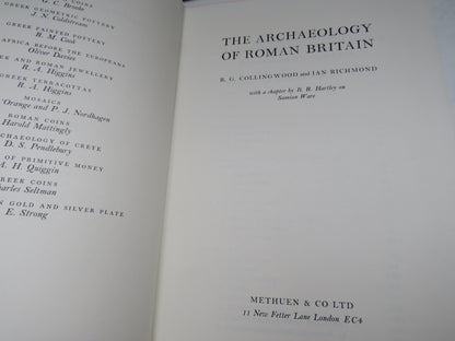 The Archaeology of Roman Britain By R. G. Collingwood and Ian Richmond 1969