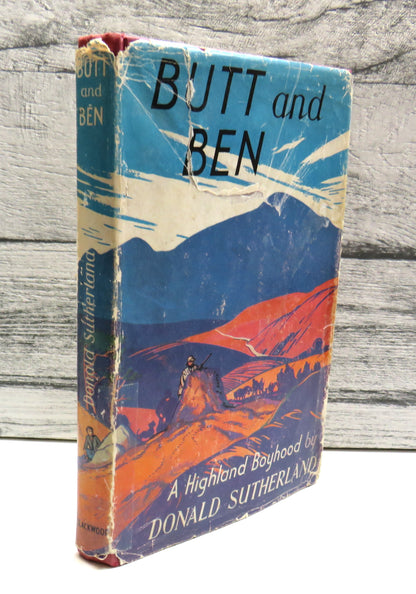 Butt and Ben  A Highland Boyhood By Donald Sutherland 1963 book front cover