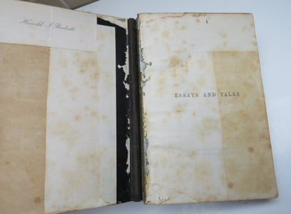 Essays and Tales by Joseph Addison, 1894 book image 3