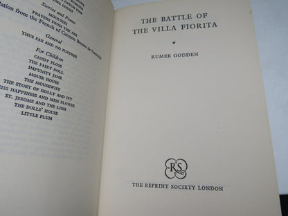 The Battle of The Villa Fiorita By Rumer Godden 1964