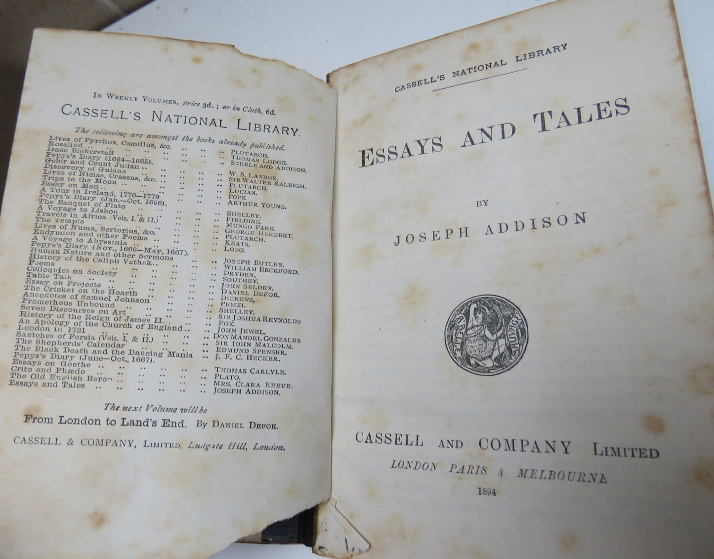 Essays and Tales by Joseph Addison, 1894