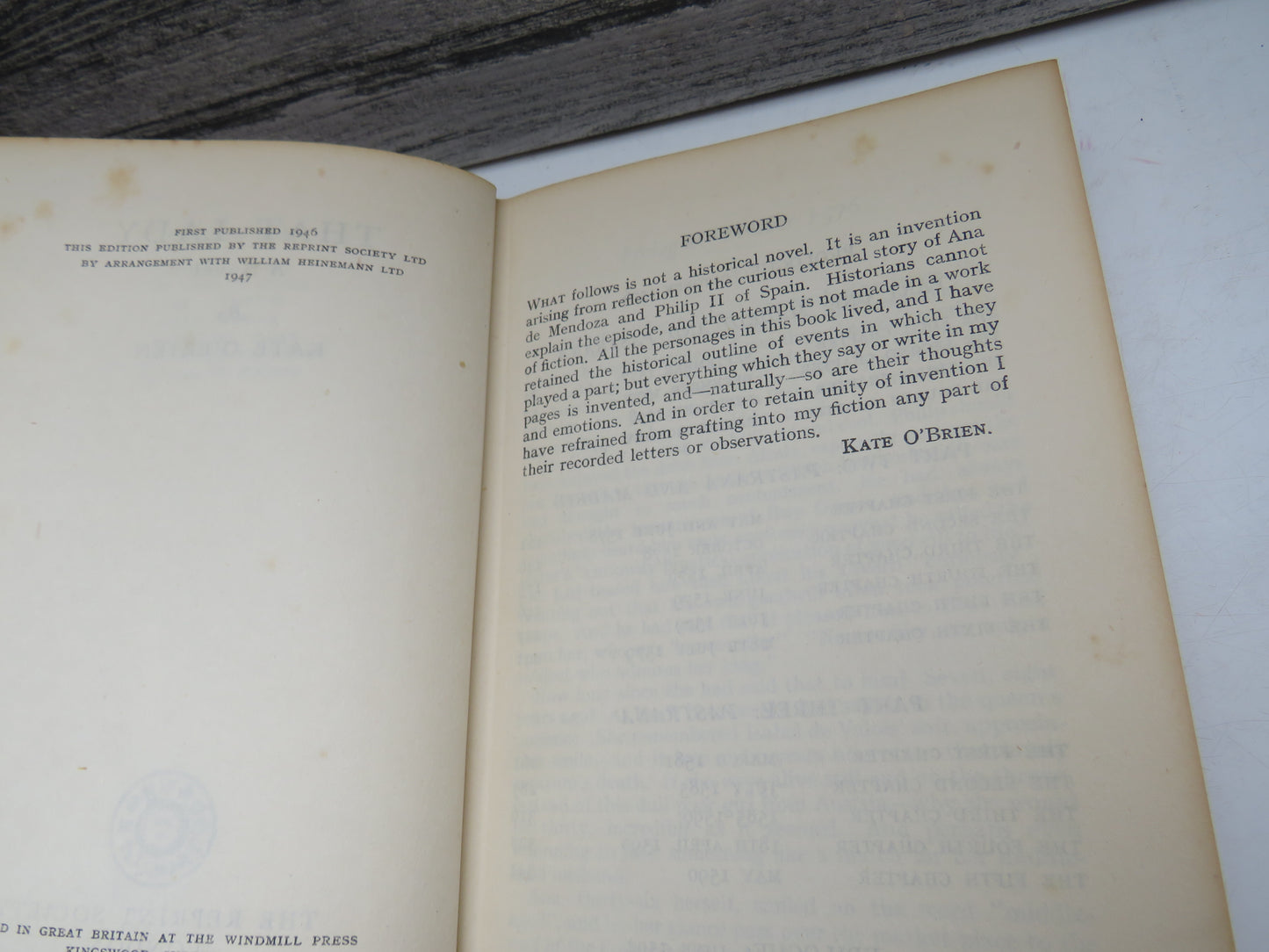 That Lady A Novel By Kate O'Brien 1947
