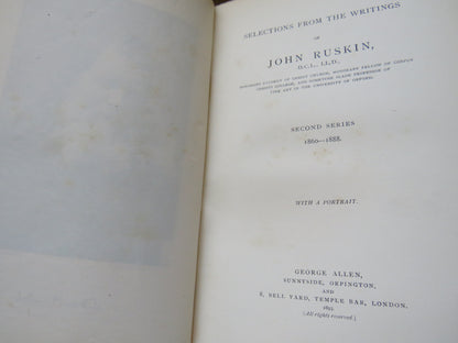 Selections From The Writings of John Ruskin Second Series 1860-1888 -- 1893 book image 3