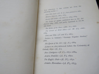 Selections From The Writings of John Ruskin Second Series 1860-1888 -- 1893 book image 4