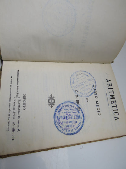 Aritmetica Curso Medio Por G.M. Bruno book image 5