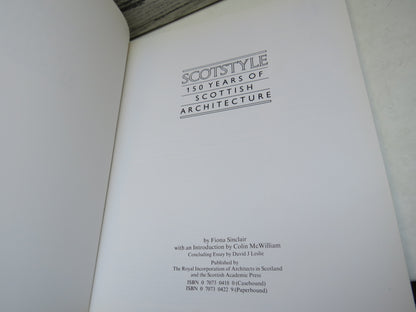 Scotstyle 150 Years of Scottish Architecture By Fiona Sinclair 1984 book image 4
