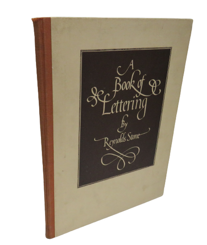 A Book of Lettering By A.R. Stone 1935 book front cover