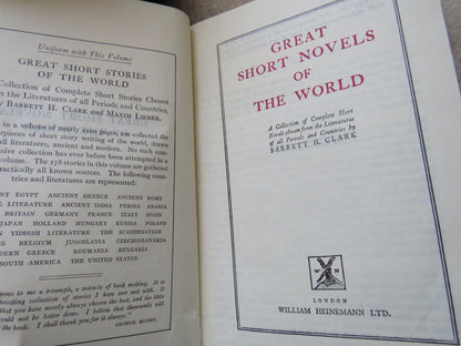 Great Short Novels Of The World A Collection of Complete Short Novels Chosen From The Literatures Of book image 4