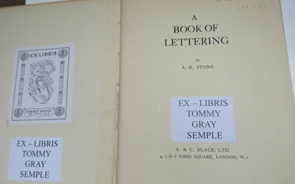 A Book of Lettering By A.R. Stone 1935 book image 3