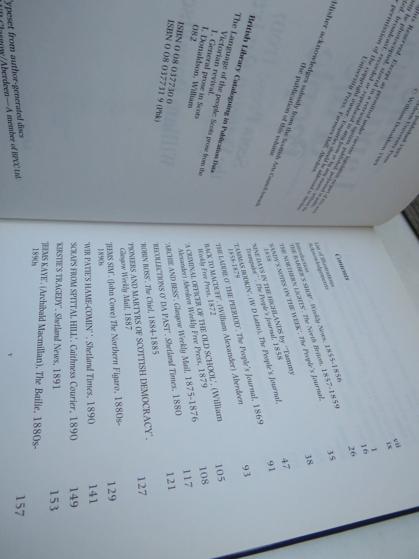 The Language of the People Scots Prose From The Victorian Revival By William Donaldson 1989