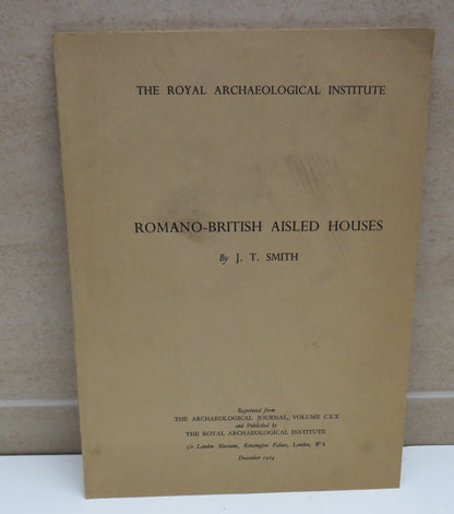 The Royal Archaeological Institute Roman0-British Aisled Houses By J.T.Smith 1964 book image 2