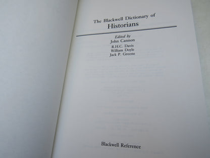 The Blackwell Dictionary of Historians Edited By John Cannon 1988 book image 5