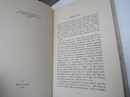 Money At Work A Survey of Investment Editor Milton Grundy 1958 book image 4