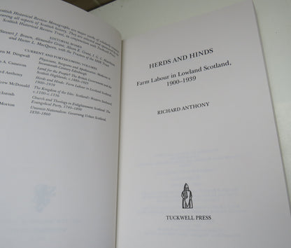 Herds and Hinds Farm Labour in Lowland Scotland, 1900 - 1939 By Richard Anthony 1997 book image 4