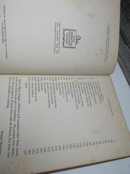 Call No Man Happy By Andre Maurois 1944 Translated From French By Denver and Jane Lindley