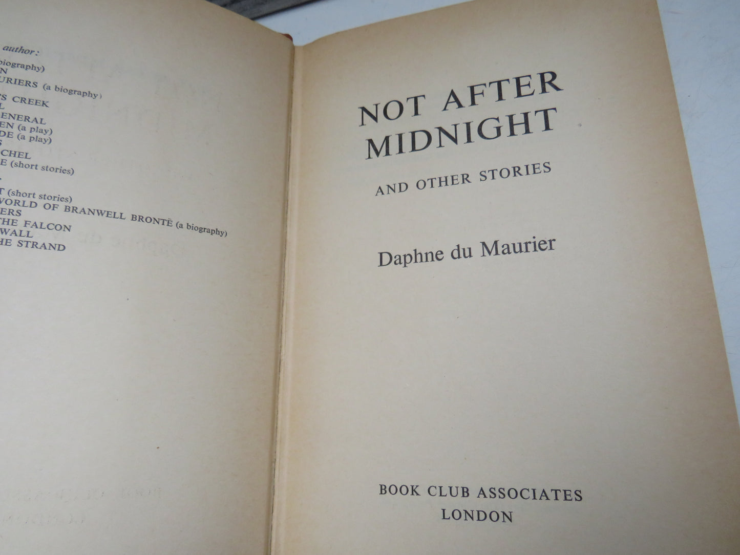 Not After Midnight and other Stories By Daphne Du Maurier 1972