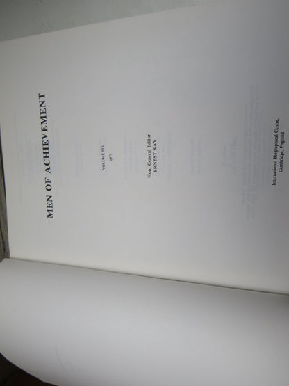 Men of Achievement Volume Six 1979 (Vintage Biography Book) book image 4
