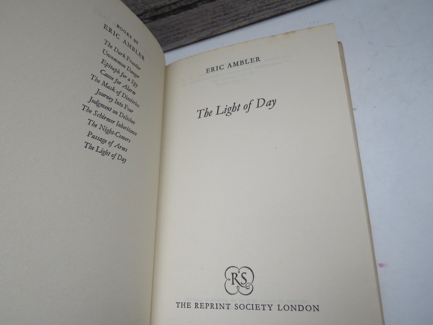 The Light of Day By Eric Ambler 1964