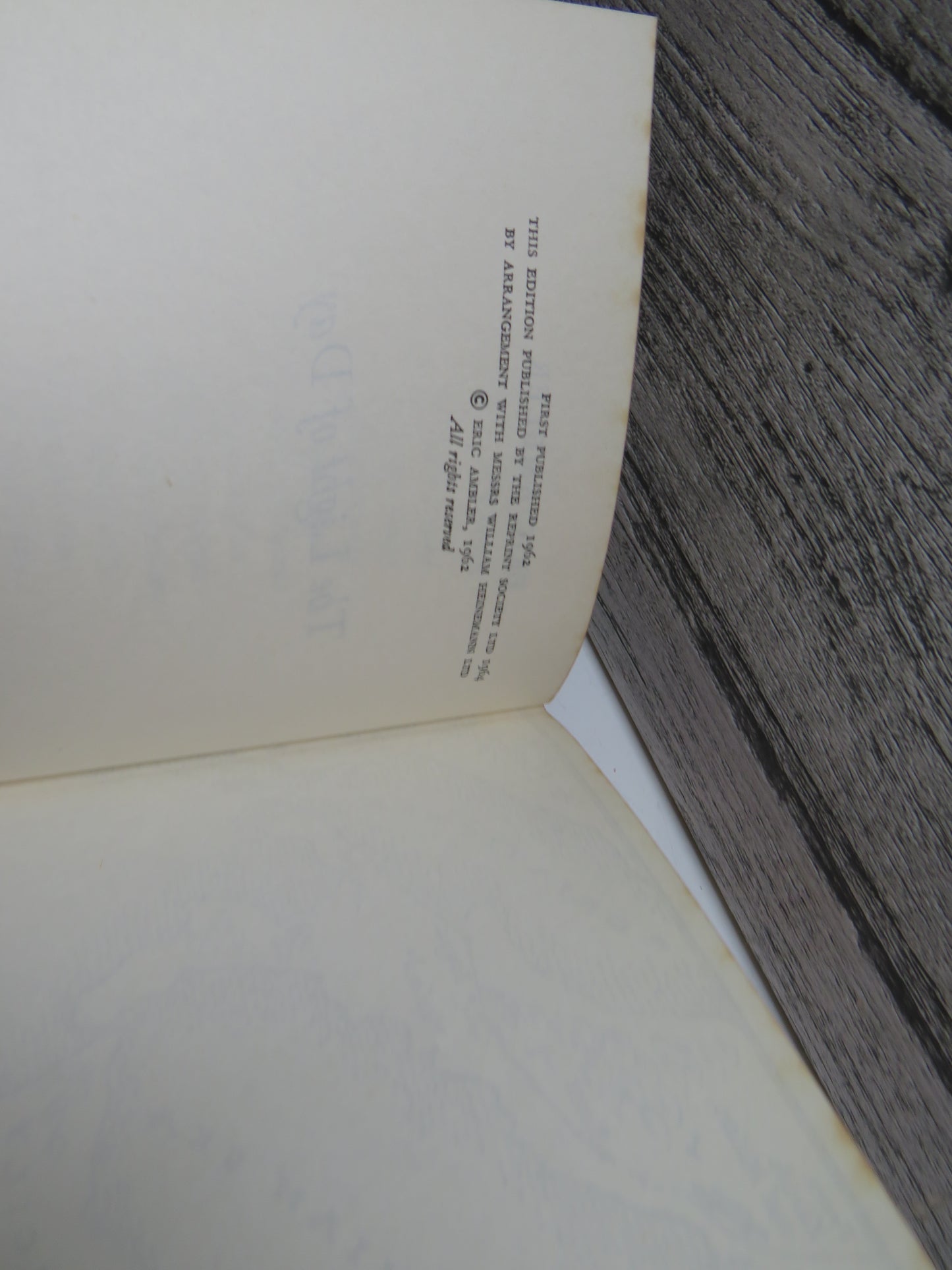 The Light of Day By Eric Ambler 1964