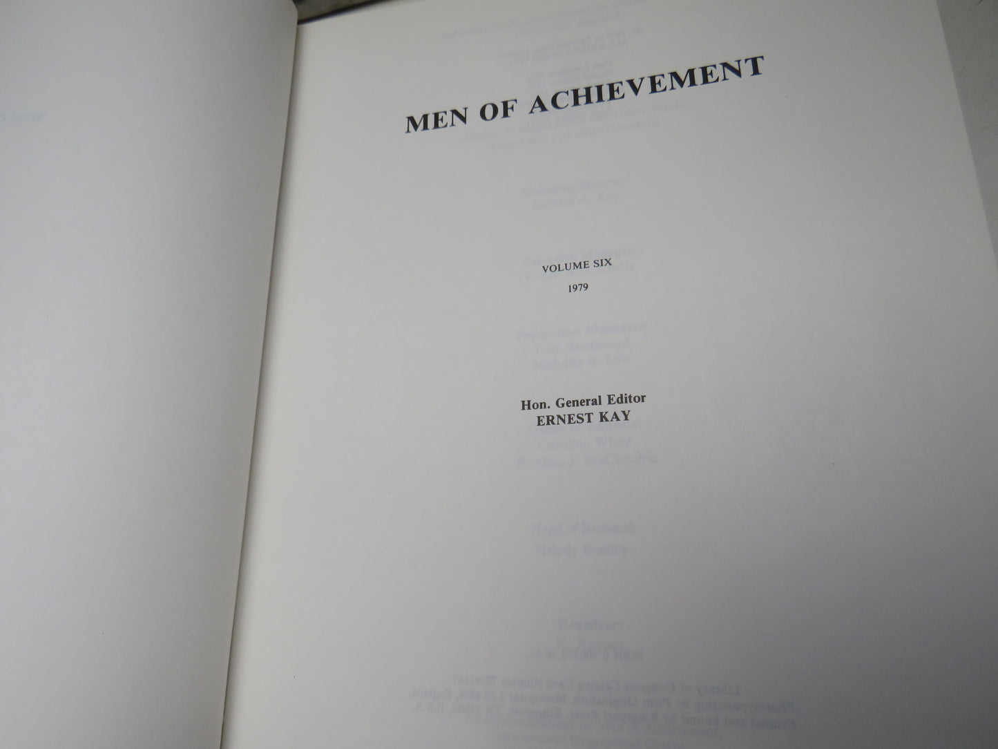 Men of Achievement Volume Six 1979 (Vintage Biography Book) book 3