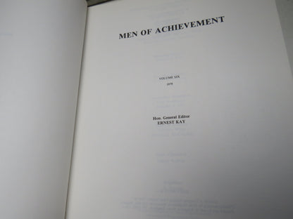 Men of Achievement Volume Six 1979 (Vintage Biography Book) book image 3