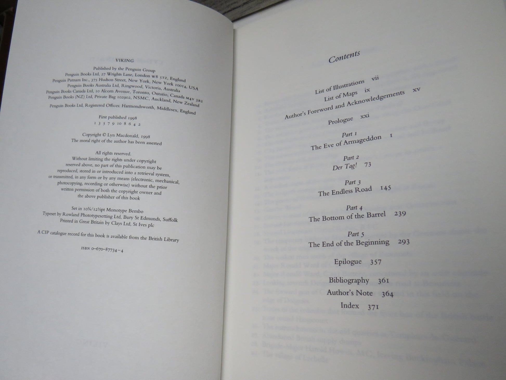 To The Last Man Spring 1918 By Lyn MacDonald 1998 (Vintage History Book) book 4