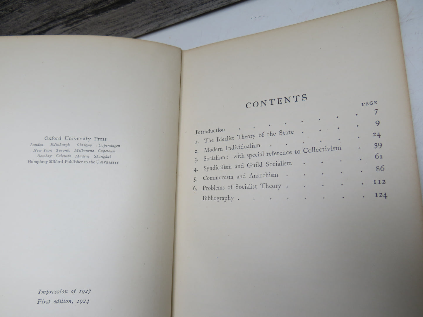 Introduction To Modern Political Theory By C. E. M. Joad 1927