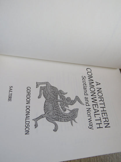 A Northern Commonwealth Scotland and Norway By Gordon Donaldson 1990 book image 3