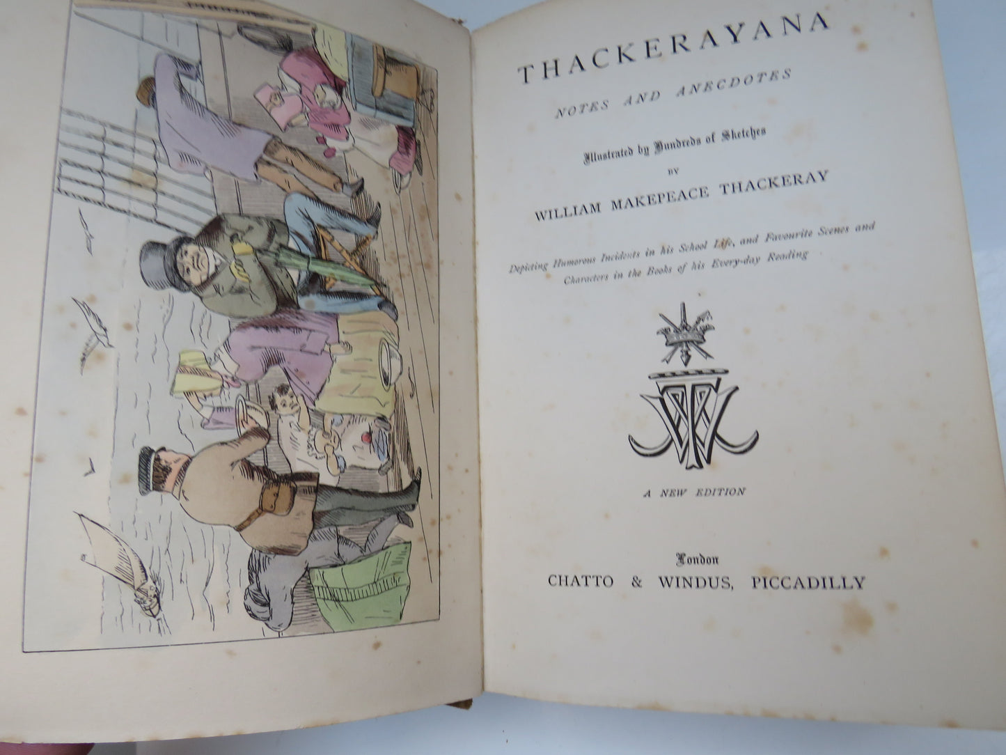 Thackerayana, Notes and Anecdotes, Illustrated by Hundreds of Sketches by WIlliam Makepeace Thackeray