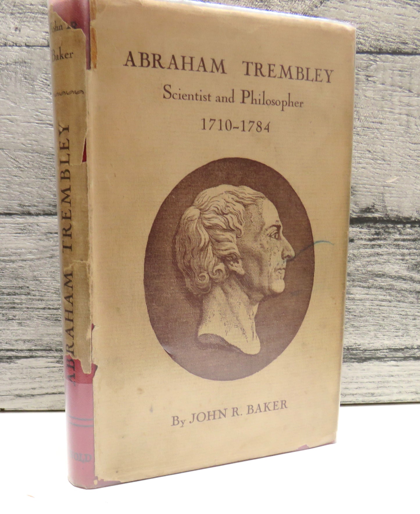 Abraham Trembley of Geneva Scientist and Philosopher 1710-1784 By John R. Baker 1952 (Vintage Science Biography) book cover