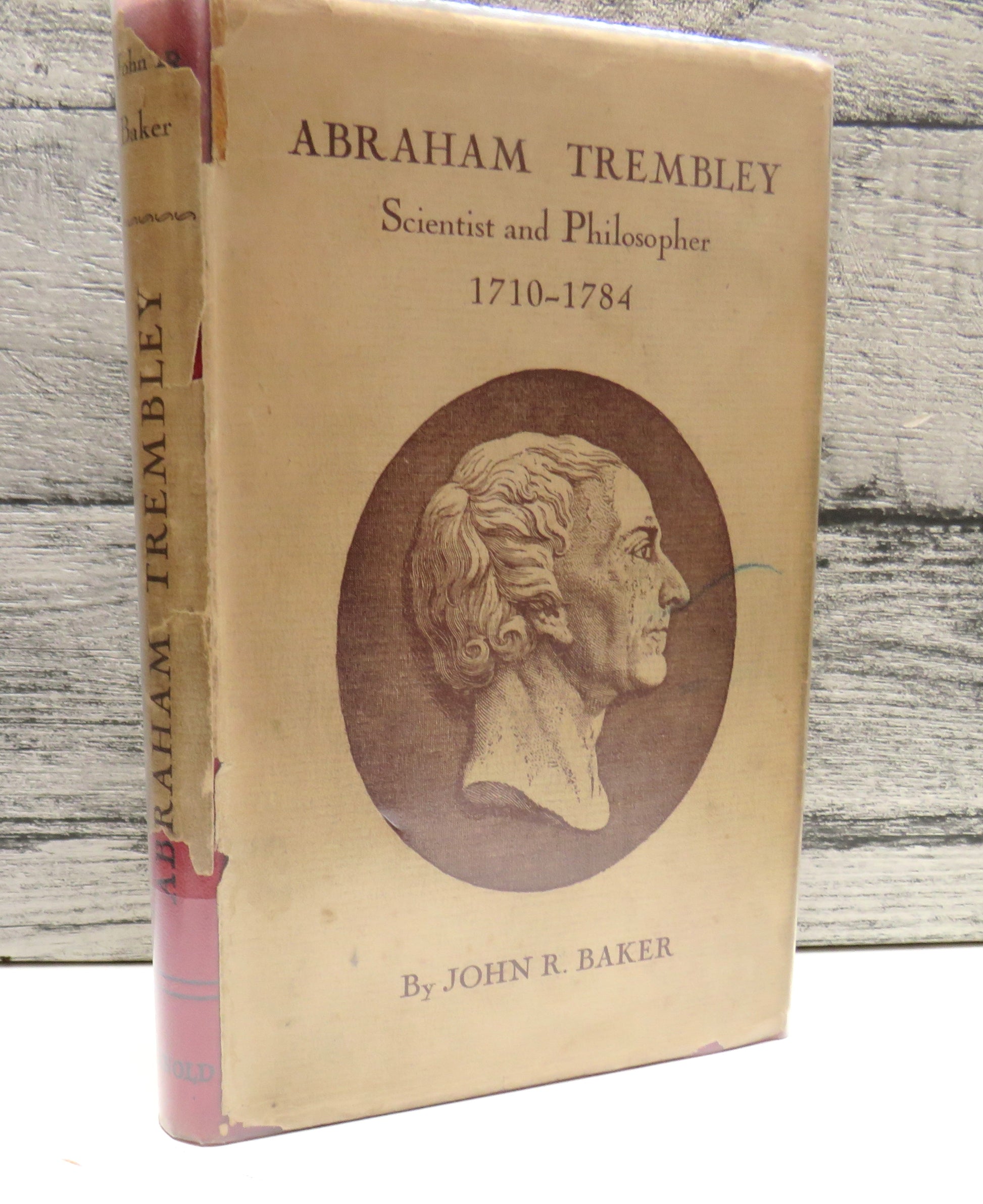 Abraham Trembley of Geneva Scientist and Philosopher 1710-1784 By John R. Baker 1952 (Vintage Science Biography) book cover