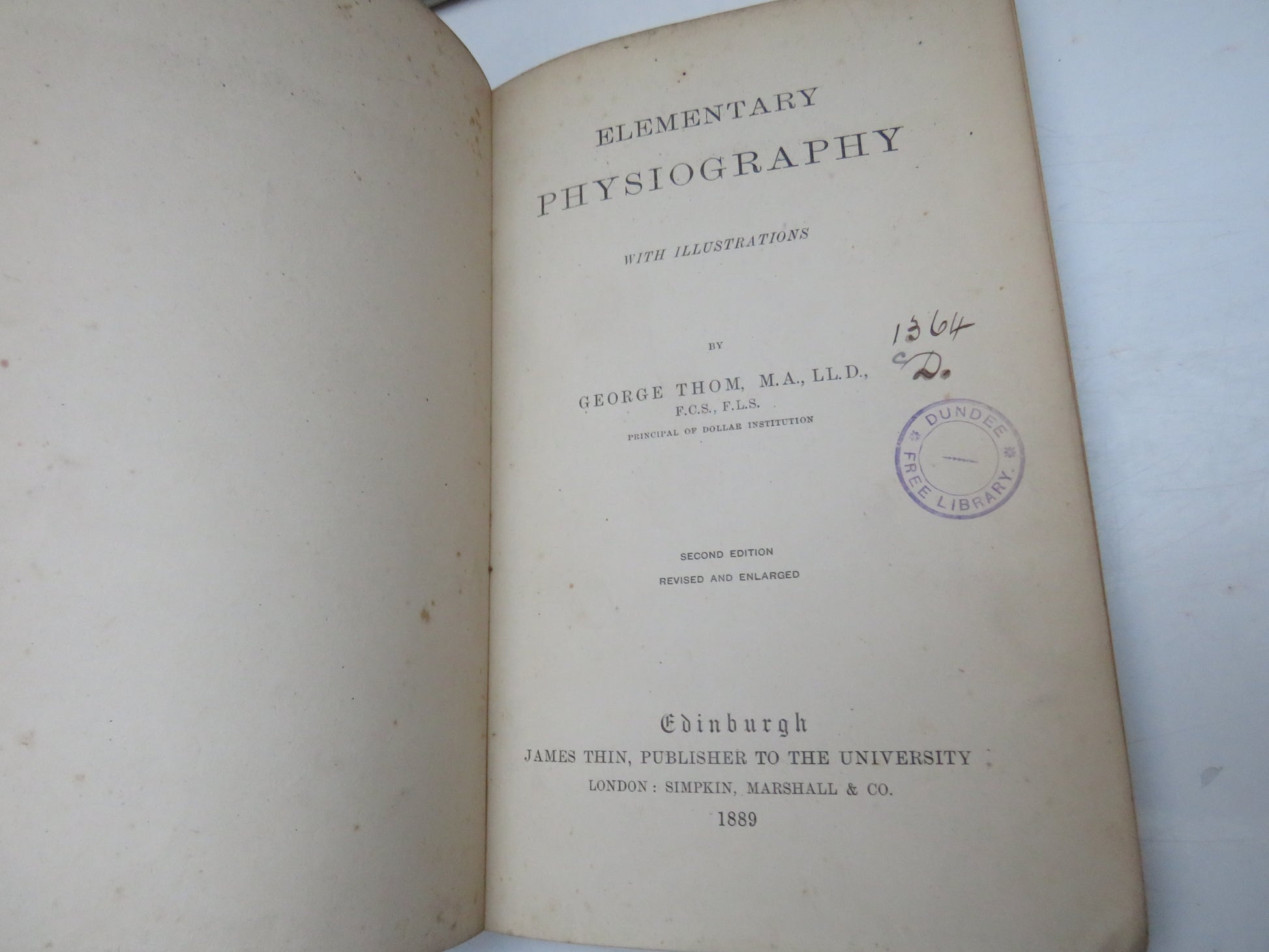 Elementary Physiography With Illustrations By George Thom 1889 book image 4
