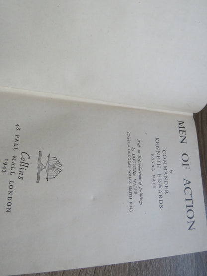 Men of Action By Commander Kenneth Edwards Royal Navy 1943 book image 3