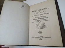 Load image into Gallery viewer, Poems and Songs; With Lectures On The Genius and Works of Burns and The Rev. Geo Gilfillan Letter on Sir John Franklin and The Arctic Regions By Peter Livingston 1866
