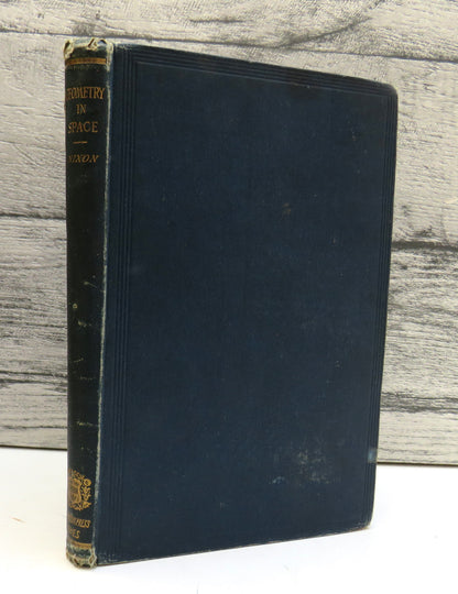 Geometry In Space Containing Parts of Euclid's Eleventh and Twelfth Books 1888 (Antique Mathematics  book front cover