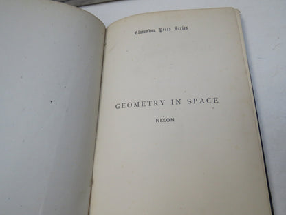 Geometry In Space Containing Parts of Euclid's Eleventh and Twelfth Books 1888 (Antique Mathematics  book image 3