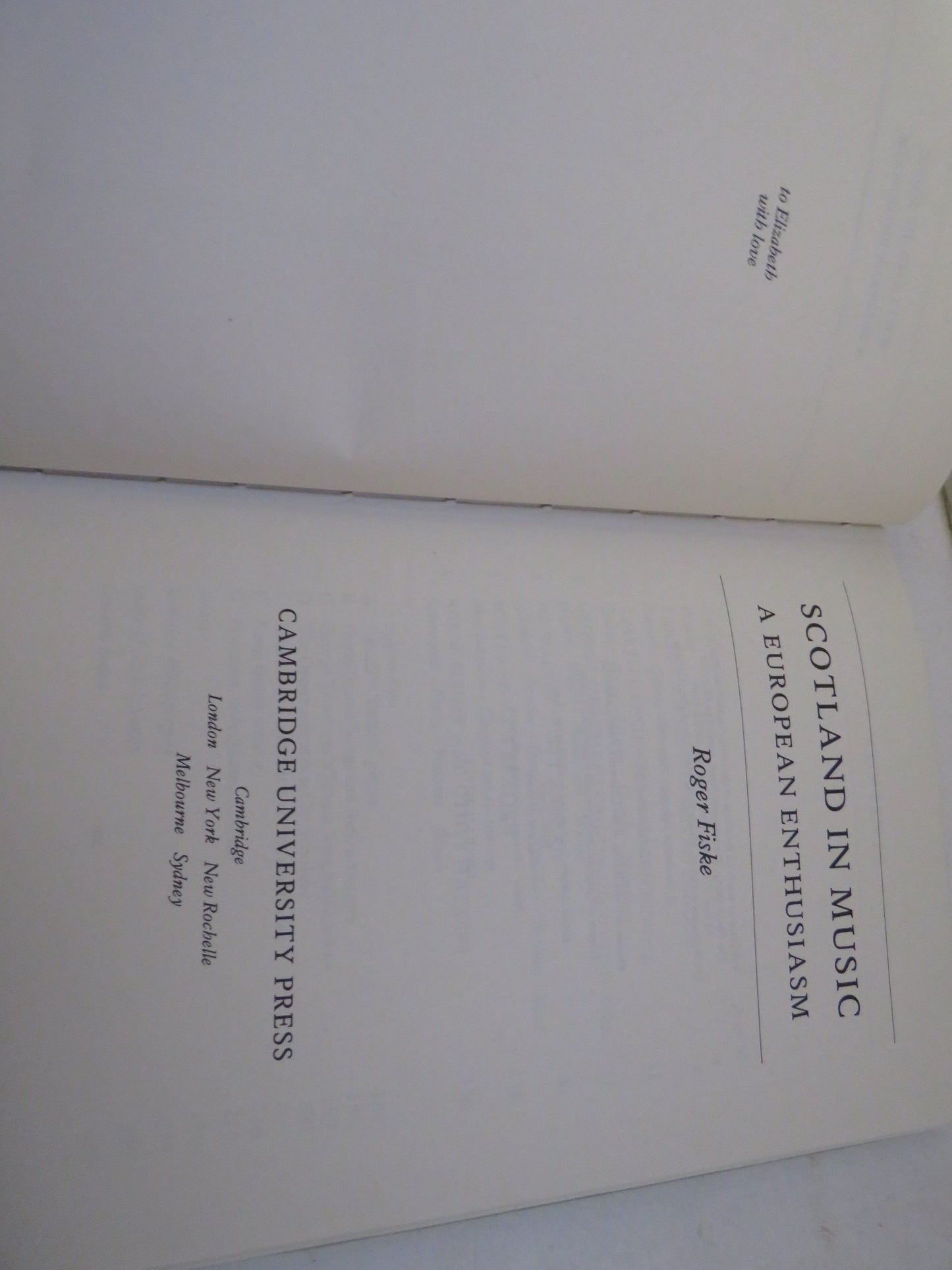 Scotland In Music A European Enthusiasm By Roger Fiske 1983