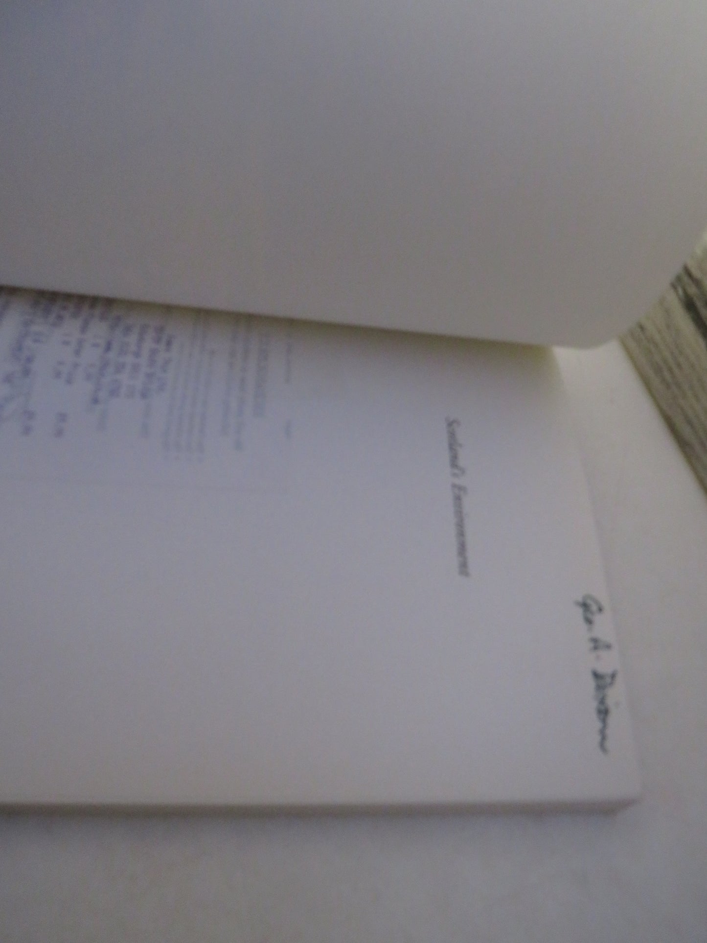 Scotland's Environment: The Future Edited By George Holmes and Roger Crofts 2000