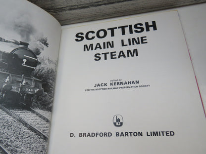 Scottish Main Line Steam Edited By Jack Kernahan For The Scottish Railway Preservation Society 1975 book image 3