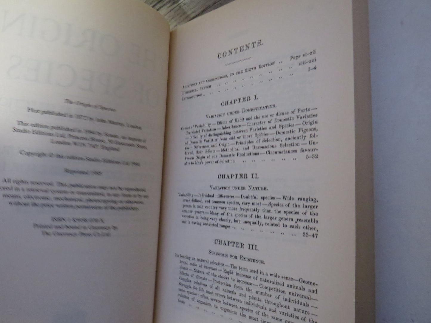 The Origin of Species By Means of Natural Selection Or The Preservation of Favoured Races In The Struggle For Life By Charles Darwin 1995