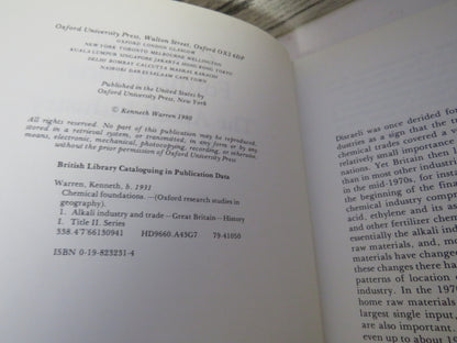 Chemical Foundations The Alkali Industry In Britain To 1926 By Kenneth Warren 1980 book image 5