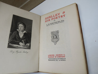Shelley & His Poetry By E.W. Edmunds 1912 book image 4