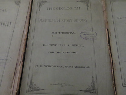 The Geological and Natural History, Survey of Minnesota, by N. H. Winchell, 3 Volumes - First, Ninth book image 4