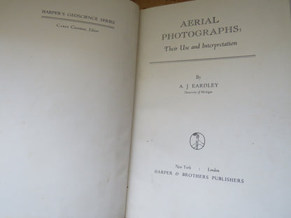 Aerial Photographs: Their Use and Interpretation By A.J. Eardley 1942 book image 4