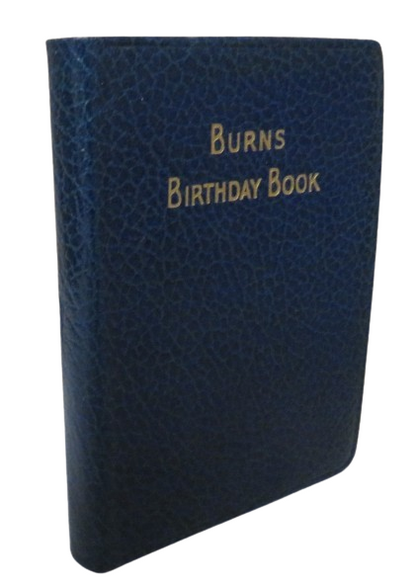 The Homeland Burns Birthday Book, Andersons Edinburgh book front cover