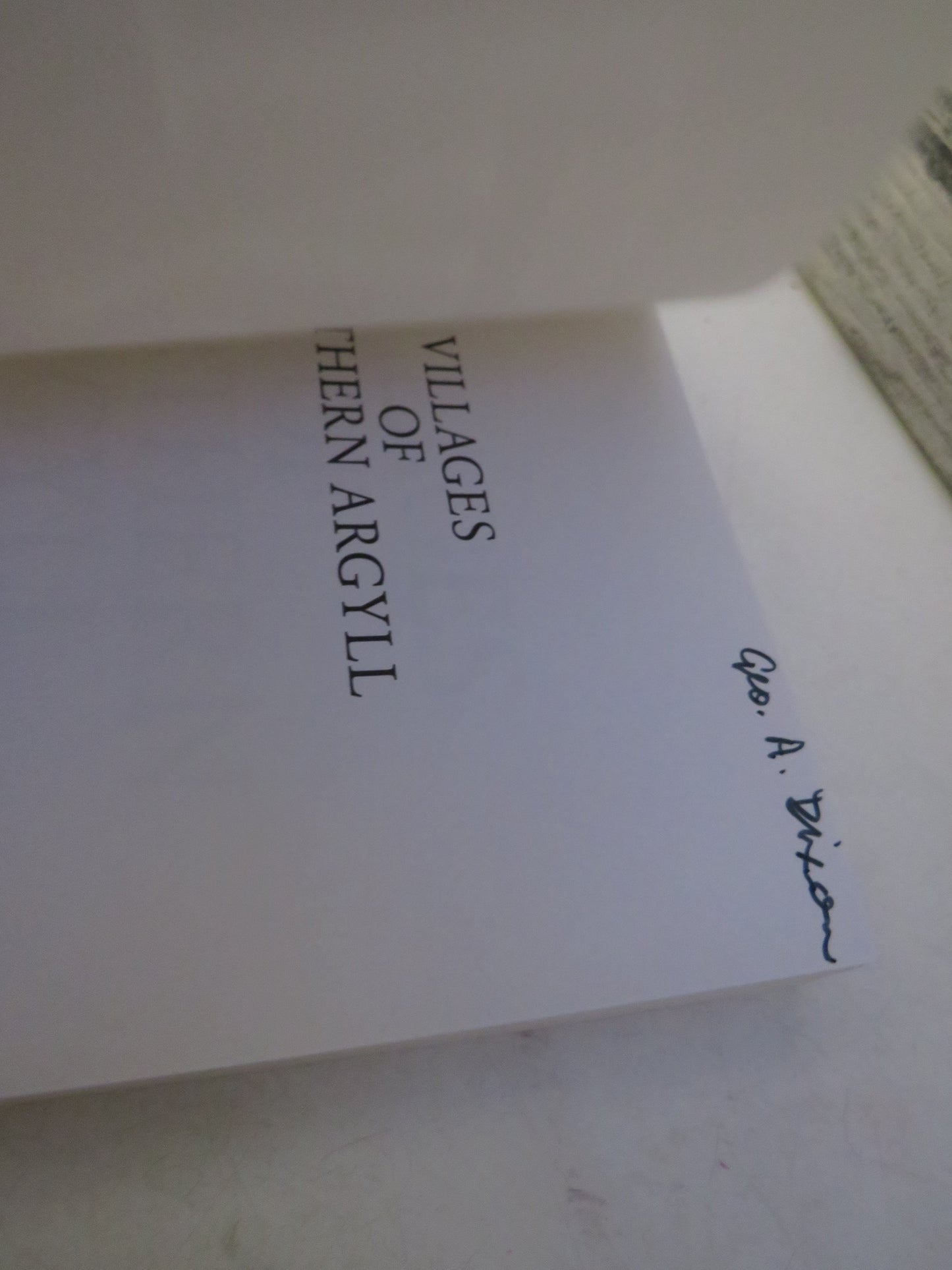 Villages of Northern Argyll By Mary Withall 2004